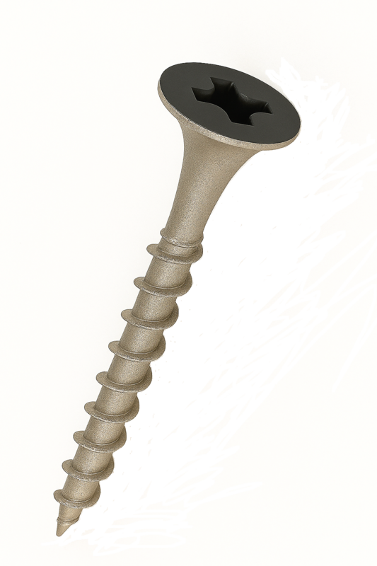 6R162DPB0/SN/18BK 6(CRS) X 1 5/8 PH BUGLE D/W SCREW STEEN NICKEL PT. #18 BLACK